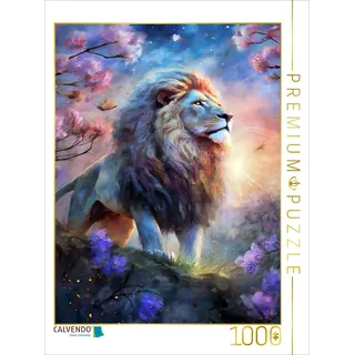 CALVENDO Puzzle Das Krafttier Löwe | Lege-Größe cm Foto-Puzzle für glückliche Stunden