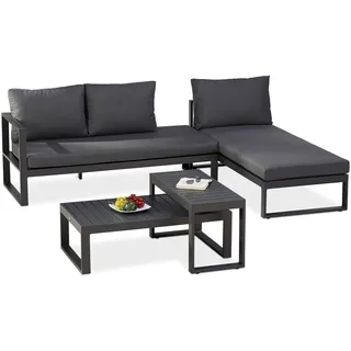 BEST 4-TLG. Lounge-Gruppe Navarino Anthrazit/Anthrazit