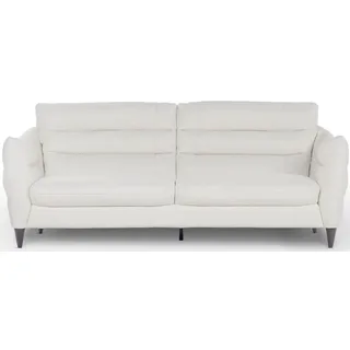 Calia Italia Couch Leder 3-Sitzer Weiß