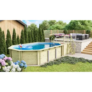 Karibu Rundpool Modell 4 Variante C 400 x 610 cm 
