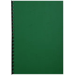 Exacompta 2798C 100er Pack Einbanddeckel DIN A4 für Bindesysteme Forever aus Recycling-Karton dunkelgrün. Geeignet zur Verwendung mit Serodo-Bindern, Kunststoffringen, Metallringen und mehr