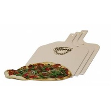 3er Set - Pimotti Pizzaschaufel / Brotschaufel/ Flammkuchenbrett aus naturbelassenem Sperrholz für Pizzastein