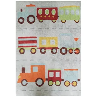 MANI TEXTILE TPS_COLOR_TRAI80 Teppich, Polyester, mehrfarbig, 80 x 150