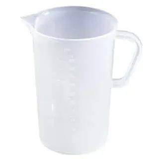 BrandTech Messbecher aus Polypropylen mit Griff, 5000 ml