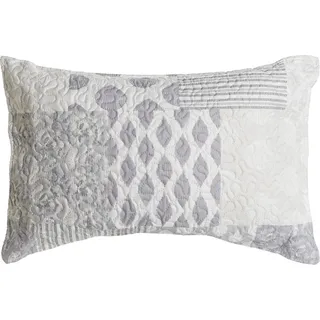 Kissen DKD Home Decor Beige Grau Polyester Patchwork 60 x 10 x 40 cm