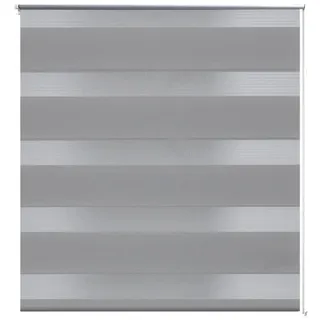 Zebra-Rollo 140,9 x 175 cm, Stoffbreite 136,7 cm, grau - Grau, Bunt