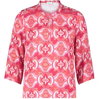 Klassische Bluse CARTOON "Casual-Bluse mit Rüschen", Damen, Gr. 34, rot (rot, rosè), Obermaterial: 100% Viskose CV., Blusen Klassische Bluse