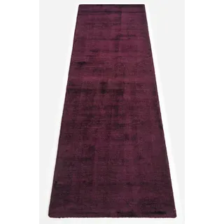 my home Läufer »Shirley, handgewebter Viskose-Teppich, farblich changierend« rechteckig 12 mm Höhe Läufer, Brücke, Handweb Teppich, Wohnzimmer, Flur, rot