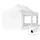 Faltpavillon 3 x 6 m inkl. 4 Seitenteile Weiß