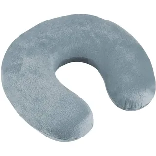 ISO TRADE Reise-Nackenkissen Nackenstützkissen Reisekissen aus Memory Foam Nackenhörnchen 7972, Farbe:Grau-Grey