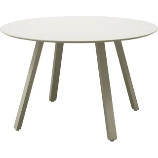 Gartentisch WOOOD "Auke Tisch Esstisch Durchmesser 120 cm", grau, nebel, grau, B:120cm H:75cm T:120cm, Tische, Gartentisch