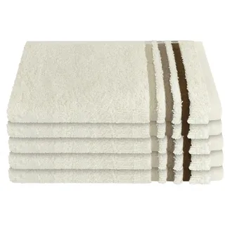 SCHIESSER Skyline Color Gästehandtuch 30 x 50 cm beige 5 St.