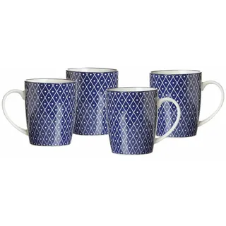 Ritzenhoff & Breker Kaffeetasse 0,35 l Blau-Weiß 4 St.