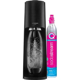 Sodastream Wassersprudler-Set 1 L schwarz + PET-Flasche + Zylinder