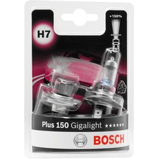 Bosch H7 Plus 150 Gigalight Lampen - 12 V 55 W PX26d - 2 Stücke
