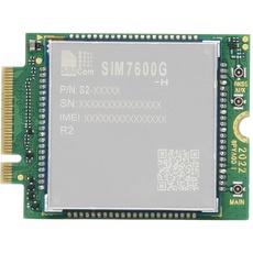 Waveshare SIM7600G-H-M.2 SIMCom Original 4G LTE Cat-4 Module Global Coverage with GNSS Support M.2 B Key Connector LTE-TDD LTE-FDD HSPA+ GSM GPRS Edge
