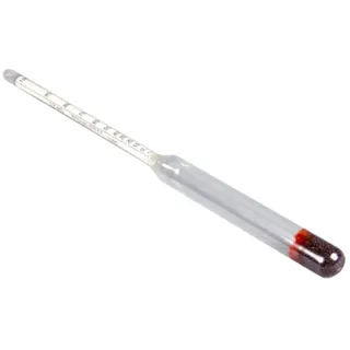 HHTEC Alkoholmeter 0–100 Vol% – Alkoholgehalt messen für Schnaps, Whisky & Destillate – Einfache Alkoholspindel für Einsteiger