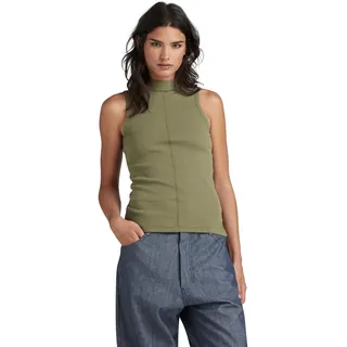G-Star RAW Damen Open Back Mock Slim Top, Grün (dk Shamrock D24502-D595-7159), XS