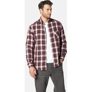 Karohemd BABISTA "Hemd BARBITANTI", Herren, Gr. XL, weit, rot (rot kariert), Obermaterial: 100% Baumwolle CO., Hemden Karohemd