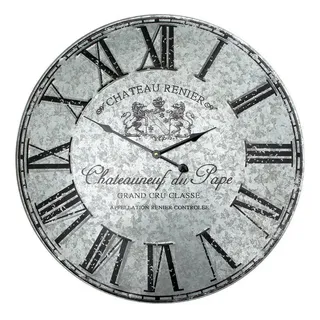 Ambiente Haus Wanduhr - Metall 58 cm 58cm silber