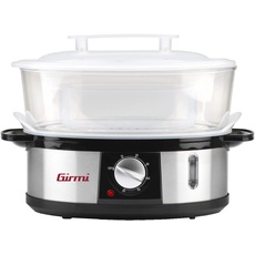 Girmi VP26 Dampfgarer, 750 W, 12 Liter, 3 Ebenen, Stahl