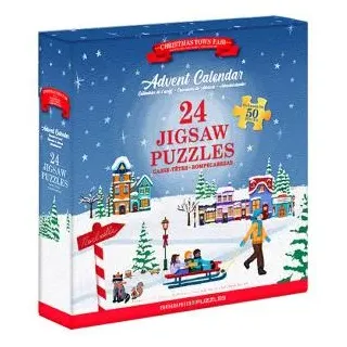 Eurographics Adventskalender Puzzle - 24 Puzzles - 50 Teile - Karton