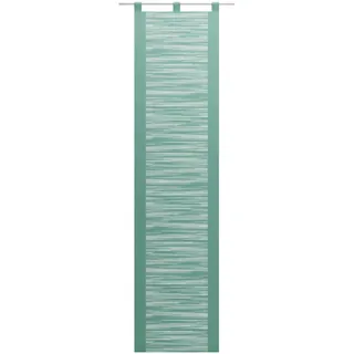 Schiebegardine NEUTEX FOR YOU "Padova" Gr. 2, blau (petrol), B:57cm H:175cm, Scherli, Polyester, Gardinen, Schiebegardine, inkl. Beschwerungsstange, Halbtransparent, Fransen-Effekt, modern