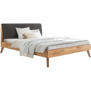 Hasena Bett , Anthrazit, Kernbuche , Holz , Kernbuche , massiv , 180x200 cm , Über- und Sondergrößen erhältlich, gepolstertes Kopfteil, in verschiedenen Holzarten erhältlich, in verschiedenen Größen erhältlich , Schlafzimmer, Komplette Schlafzimmer und Serien, Schlafzimmerserien