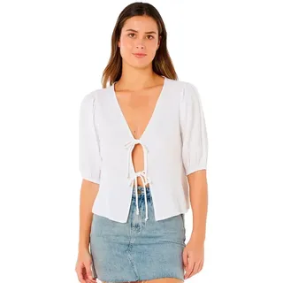 Rip Curl Premium Surf Holiday Kurzarm-bluse - White - 2XS