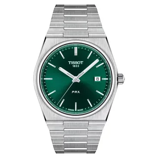 TISSOT PRX Grün Edelstahl 40 mm T137.410.11.091.00
