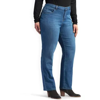 Lee Damen Relaxed Fit Straight Leg Jeans, Meridian, 38 Short