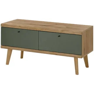 furn.design TV-Lowboard "Juna" in Salbei und Eiche TV Unterschrank skandinavisch 107 x 50 cm,
