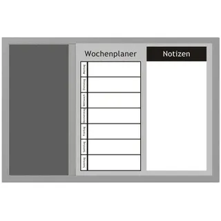 Zeller Whiteboard-Pinnwand 60,0 x 40,0 cm Kork grau