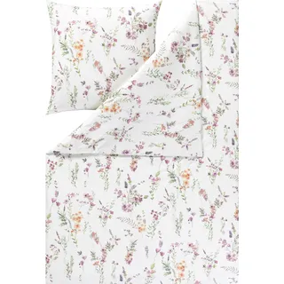 Estella Bettwäsche-Garnitur Impulse Kuschelflanell Millefleur Farbe multicolor Größe 135x200+80x80 - Bunt