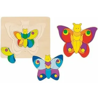 GoKi 57899 - Schichtenpuzzle Schmetterling