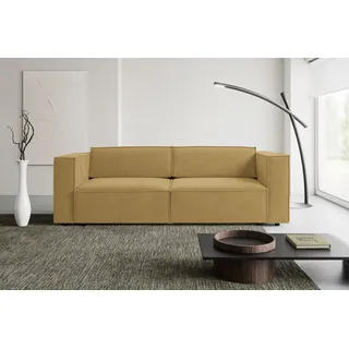 werk2 »Kansas Breite 252 cm, mit extragroßer Liegefläche 202x152 cm« Pflegeleichte Bezüge: aktuellen Cord- oder weichem Strukturstoff