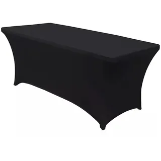 GreenBlue Stretch-Tischdecke GB372 180 x 75 cm Schwarz