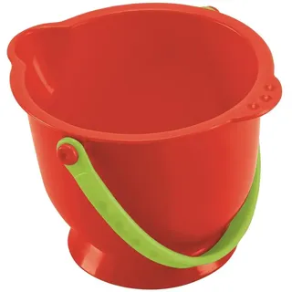 Hape Kleiner Eimer, Rot - Kinder Sandspielzeug und Strandspielzeug, robuster Kindereimer für Sandkasten, Garten und Outdoor, fördert Kreativität und Motorik, geeignet ab 2 Jahren