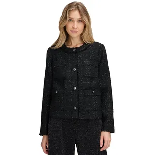 Betty Barclay Blazer-Jacke mit Fransen in Schwarz | Gr.: 48