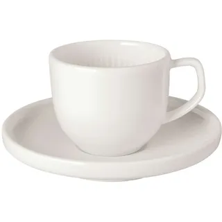 Villeroy & Boch Espressotasse mit Untertasse 0,05 l Weiß