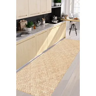 VINILIKO Design Vinylteppich, 66 x 180 cm, rutschfest, wasserdicht, waschbar, Verschiedene Größen, Vinyl-Teppich, Wohnzimmer, Küche