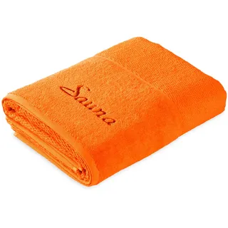 Möve for frottana Pearl Saunatuch 80 x 200 cm aus 100% Baumwolle, orange