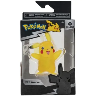 Pokémon PKW2402-7,5cm Select Figuren - Pikachu, offizielle durchsichtige Figur