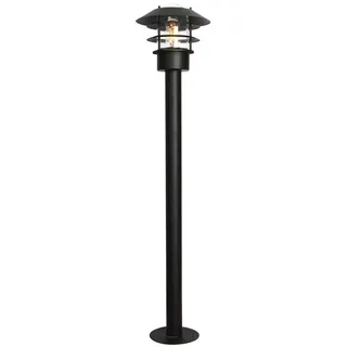 Elstead Lighting Pollerleuchte Metall E27 IP44 mit Bewegungsmelder schwarz