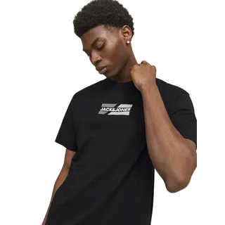 JACK & JONES T-Shirt Corp mit Logo in Black-XL