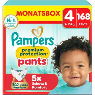 Pampers Premium Protection Gr. 4 (9-15 kg) 168 St.