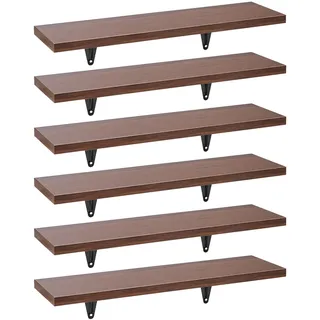 Maclean Brackets Wandregal 43 x 6 x 6 cm Nussbaum