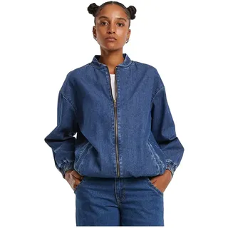 Urban Classics Oversized Skater Jacke - Mid Deep Blue Washed - 3XL