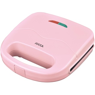 JOCCA - Sandwichmaker 2 Scheiben, Sweet Rosa Serie | Antihaftbeschichtete Grillplatten | Leuchtanzeigen | Antihaft-Sandwichmaker | Rosa Toaster | Grill-Toaster | 750W | Waffeleisen