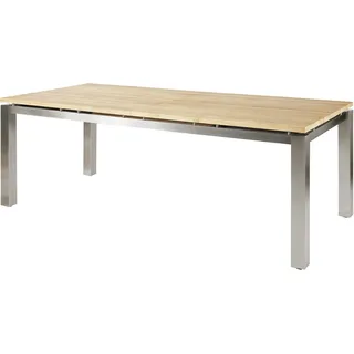 Diamond Garden Levanto Ausziehtisch Edelstahl/Recycled Teak